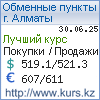 http://www.kurs.kz/ - Курсы валют в обменных пунктах г.  и других городах Казахстана